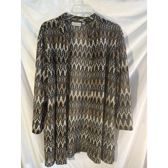 Dealers And Damon’s XL. 2 Piece Set Lined Shirt And Jacket Brown Tones - Picture 5 of 6